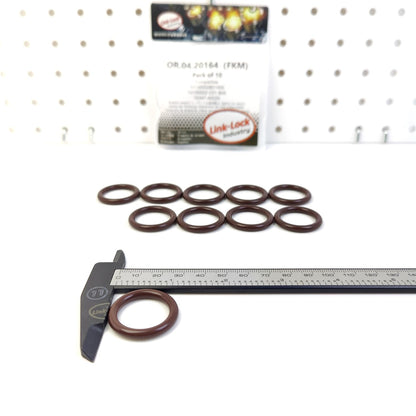 LINK-LOCK 10PCS OR.04.20164 FKM Viton Sealing O-Ring Kit of WATER BY-PASS 10100002B01000 10100002-C01-B00 16347-40020 for BAIC for TOYOTA