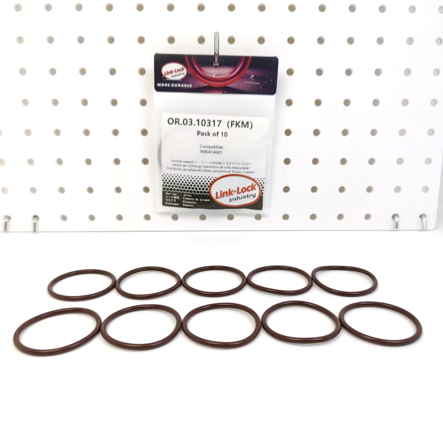LINK-LOCK 10PCS OR.03.10317 FKM Viton Sealing O-Ring Kit of Vacuum Pump N90414601 For AUDI-1Y AFN AHU AVG AHH For FORD-AFN AHU For SKODA-AEF AEY For VW - 1Y AGD AKU AEF AHB