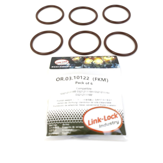 LINK-LOCK 6個 OR.03.10122 FKMバイトンシーリングOリングキット サーモスタット用 032121119B 032121119H 032121119J 032121119B SEAT-AEE AKK ANX AER AKV APE用 SKODA-AEE用 VW-BTY AEE AFK CCNA CPBA用 AUDI用