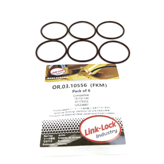 LINK-LOCK 6PCS OR.03.10556 FKM Viton 35.2×3.18 Sealing Universal O-Ring Kit 01151140 01179353 12523880 For DEUTZ