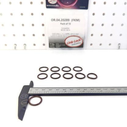 LINK-LOCK 10PCS OR.04.20289 FKM Viton Sealing O-Ring Kit of Timing Chain Tensioner 96723-19014 for TOYOTA