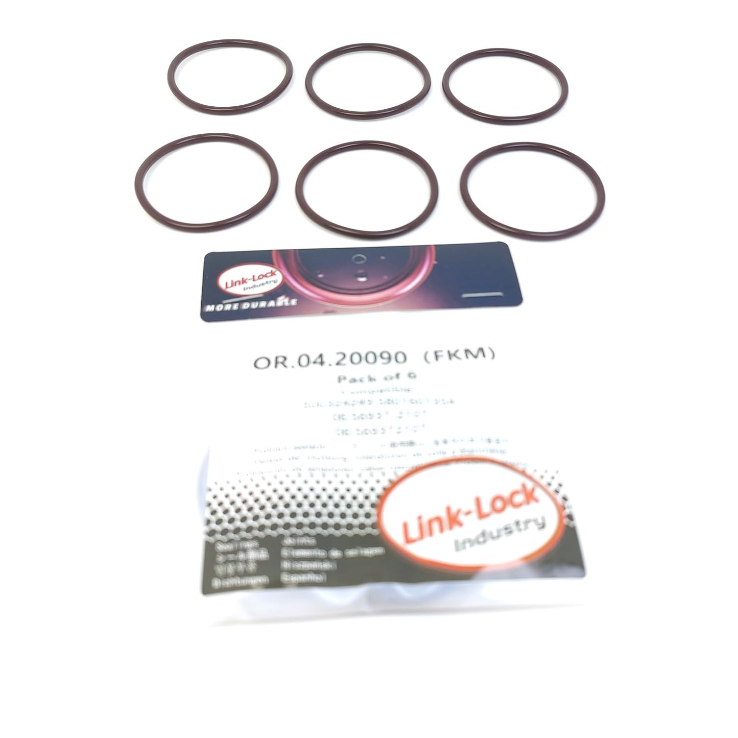 LINK-LOCK 6PCS OR.04.20090 FKM Viton Sealing O-Ring Kit of Power Steering Pump 500324249 5801601354 06.56937-2107 06.569372107 for IVECO for MAN