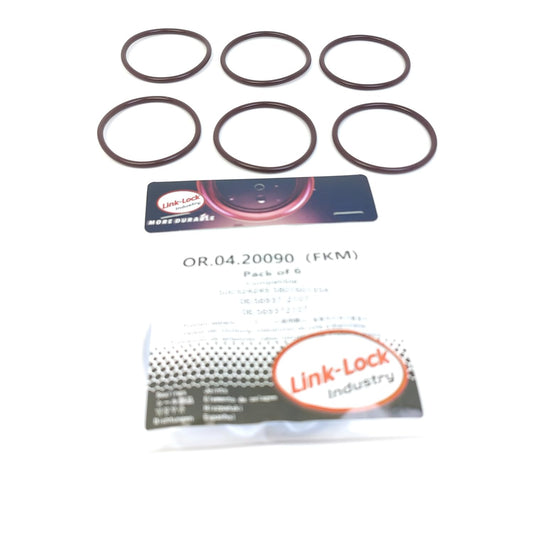 LINK-LOCK 6個組 OR.04.20090 FKMバイトン製パワーステアリングポンプ用Oリングキット IVECO MAN用 500324249 5801601354 06.56937-2107 06.569372107