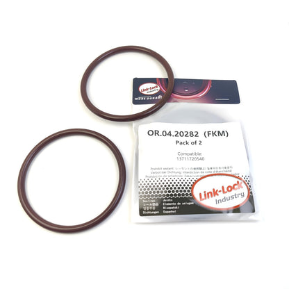LINK-LOCK 2PCS OR.04.20282 FKM Viton Sealing O-Ring Kit of Cylinder Head Cover Bolt 13711720540 for BMW