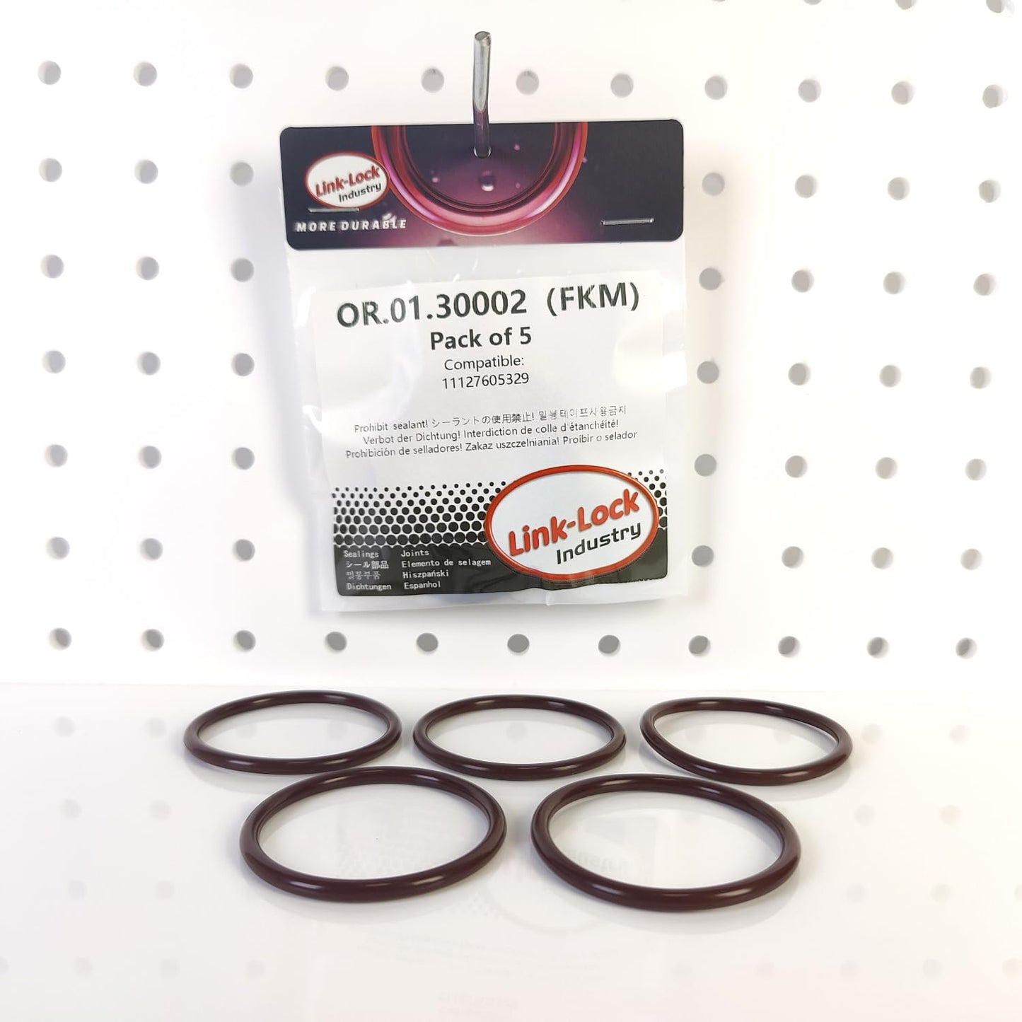 LINK-LOCK 5PCS FKM Viton OR.01.30002 Engine intake pipe O-RING 11127605329 for BMW N20
