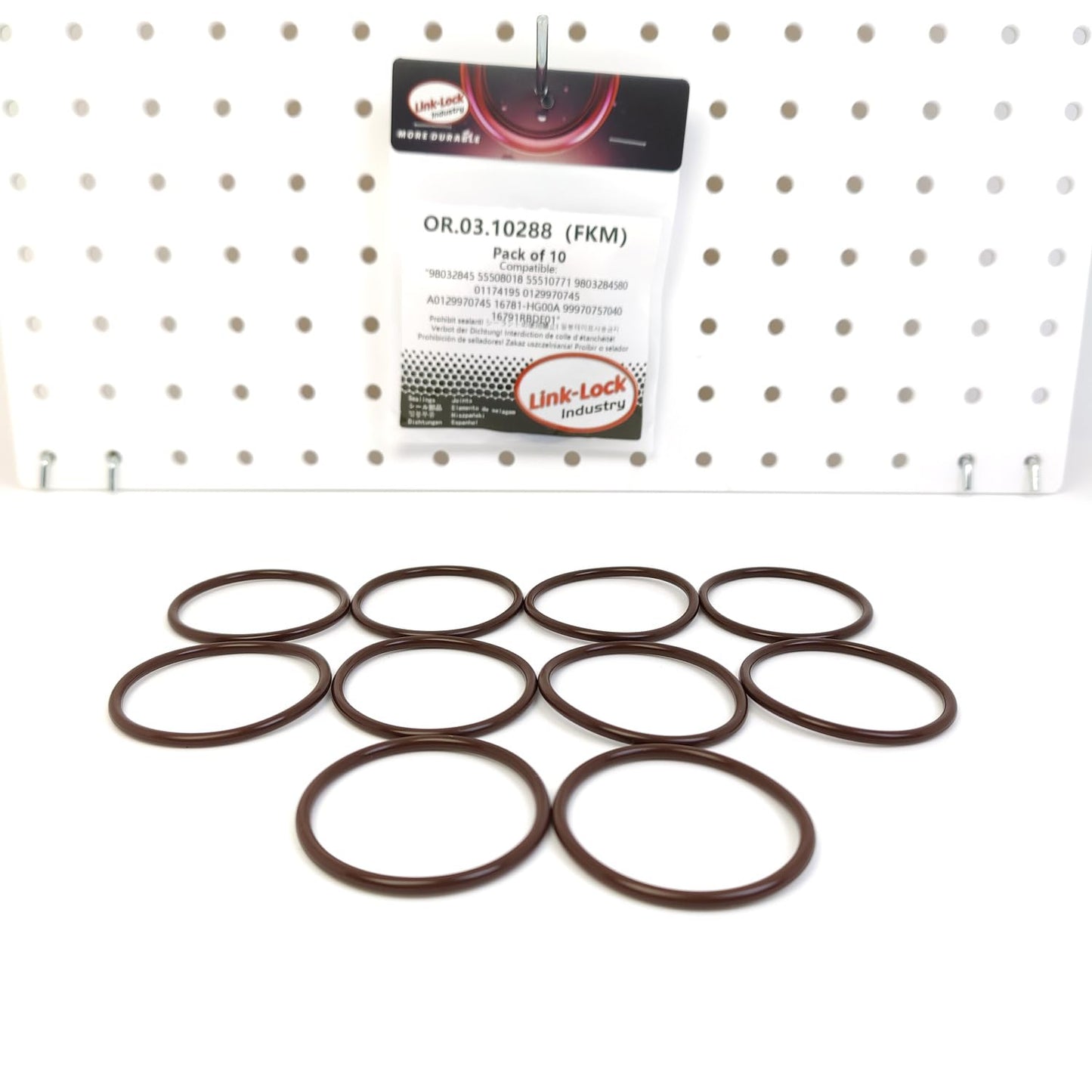 LINK-LOCK 10PCS OR.03.10288 FKM Viton シールOリングキット 燃料ポンプ 98032845 55508018 55510771 9803284580 01174195 0129970745 A0129970745 16781-HG00A 99970757040 16791RBDE01 CADILLAC-LM2 LZ0用