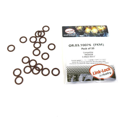 LINK-LOCK 20PCS OR.03.10076 FKM Viton Sealing O-Ring Kit Of Oil dipstick 94036238 5-09623-002-0 For BAIYUN-4JA1 For CHEVROLET-4JA1 For HOLDEN-4JA1 4JG2 For HONDA-4JA1 For ISUZU-4BD2 For OPEL-28TDI