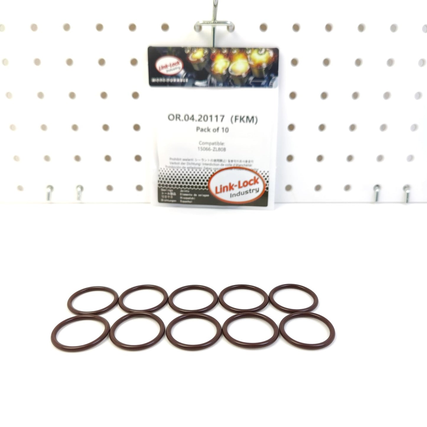 LINK-LOCK 10PCS OR.04.20117 FKM Viton Sealing O-Ring Kit of Engine Oil Pan 15066-ZL80B for NISSAN