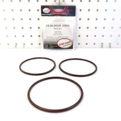 LINK-LOCK 3PCS OR.04.20339 FKM Viton Sealing O-Ring Kit of Oil Filter 16539-79J80 16539-79J80-000 for SUZUKI