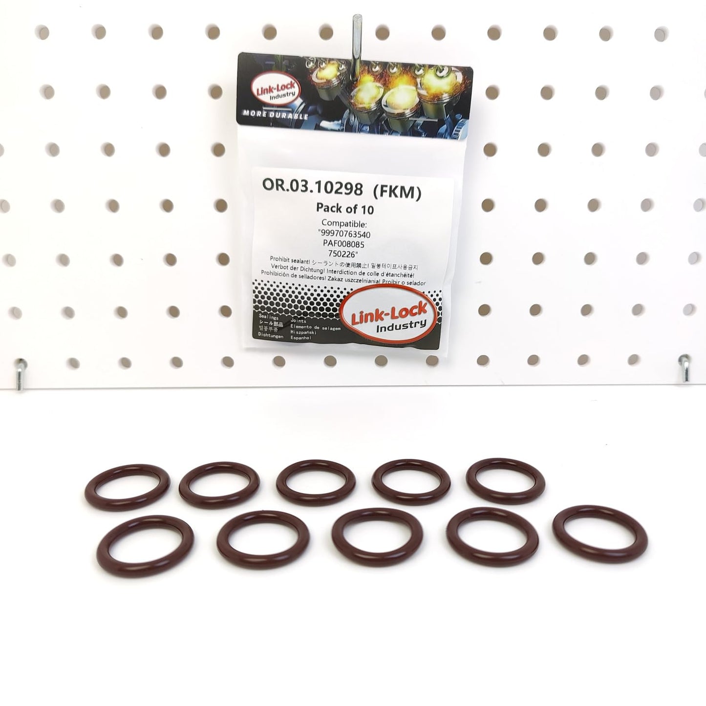 LINK-LOCK 10PCS OR.03.10298 クランクケース換気装置用FKMバイトンOリングキット 99970763540 PAF008085 750226 ポルシェ-DCHA MA1.04 DCKA MA1.70 MAB.03用