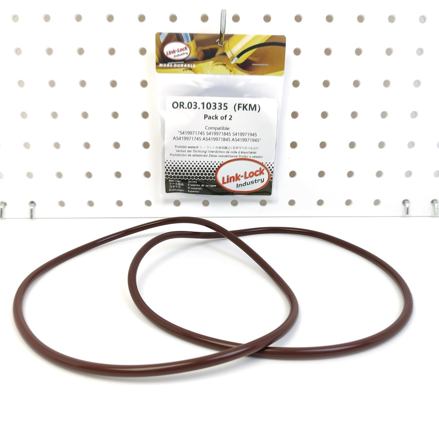 LINK-LOCK 2PCS OR.03.10335 FKM Viton Sealing O-Ring Kit of Cylinder Liner 5419971745 5419971845 5419971945 A5419971745 A5419971845 A5419971945 For MERCEDES-BENZ-OM541 OM542