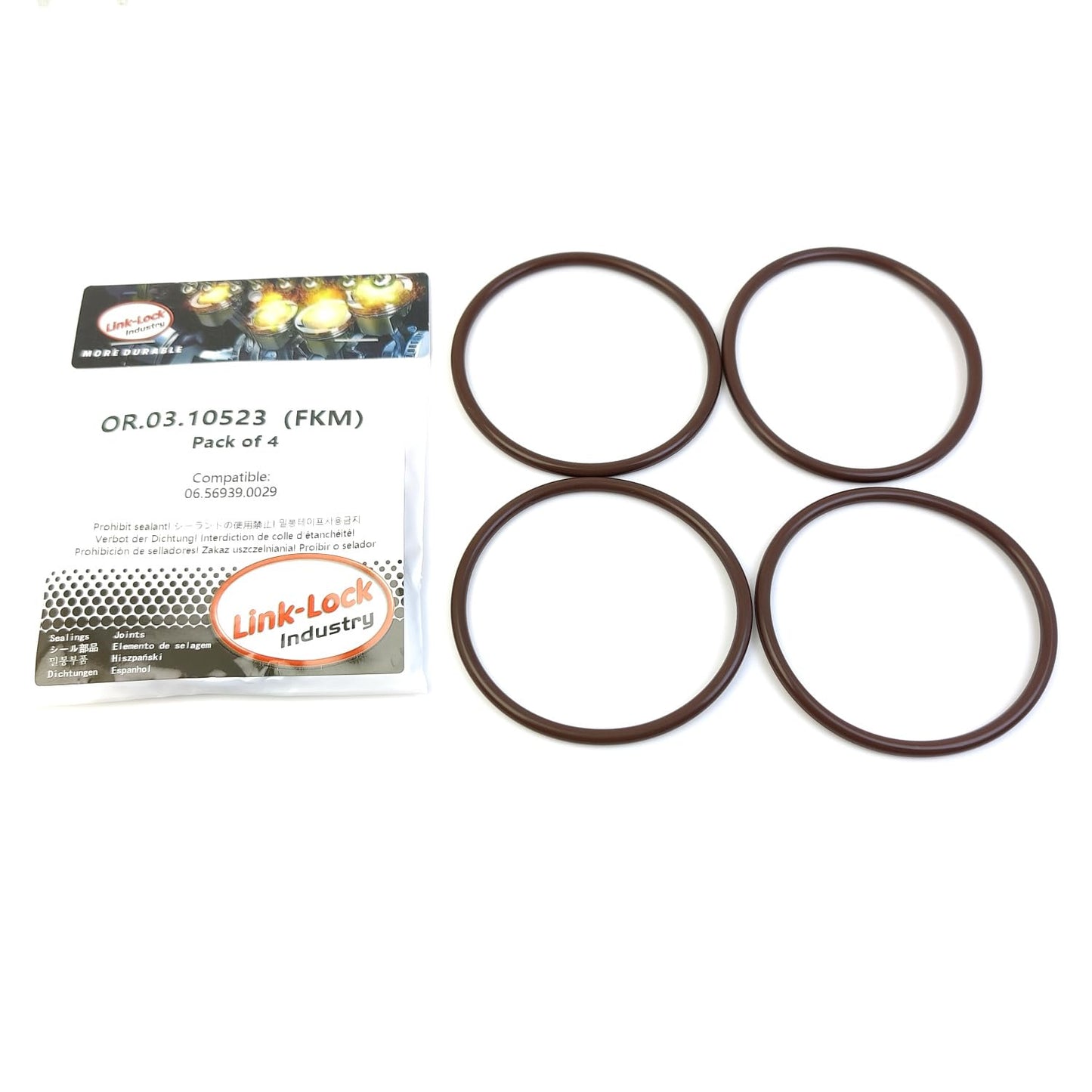LINK-LOCK 4PCS OR.03.10523 FKM Viton 67.5×4 Sealing Universal O-Ring Kit 06.56939.0029 For MAN