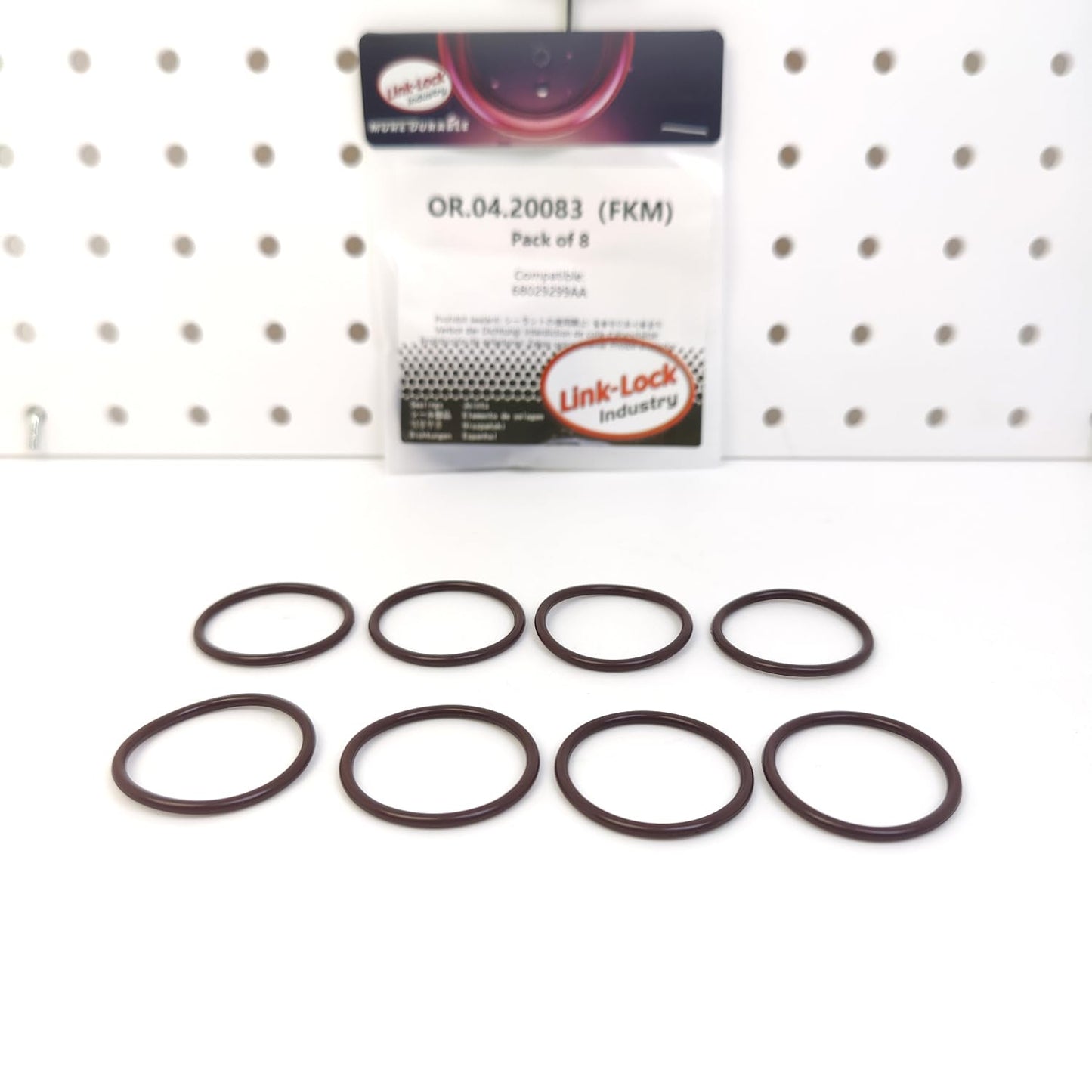 LINK-LOCK 8PCS OR.04.20083 FKM Viton Sealing O-Ring Kit of Engine Filter Cap 68029299AA for JEEP