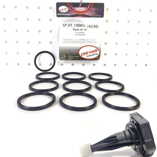 LINK-LOCK 10個入り ACM SP.01.10003 オイルレベルセンサー ガスケットOリング 12617604790 BMW N20 N55 N63 N13 B38 B48 B47 B58 B37用