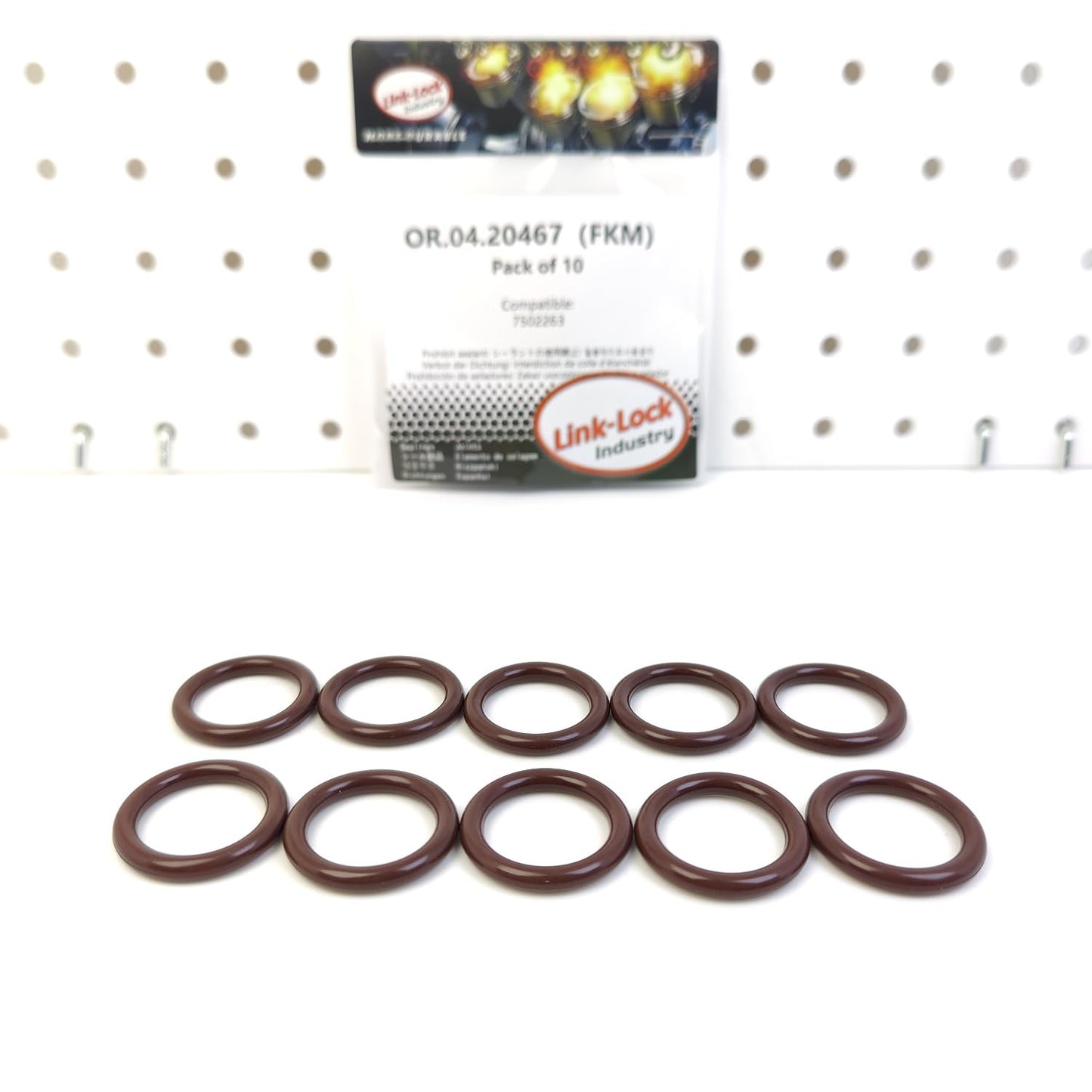 LINK-LOCK 10PCS OR.04.20467 FKM Viton Sealing O-Ring Kit of Turbochager Oil Line 7502263 for SAAB