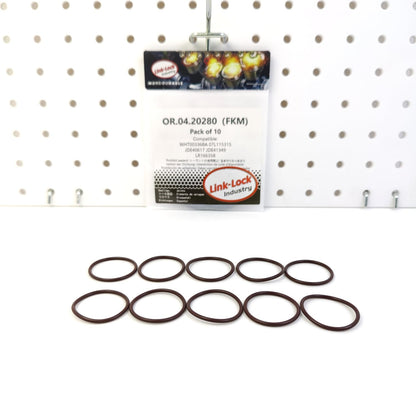LINK-LOCK 10PCS OR.04.20280 FKM Viton Sealing O-Ring Kit of Oil Pressure Regulating Valve WHT003368A 07L115315 JDE40617 JDE41349 LR166358 for AUDI for JAGUAR for LAND for ROVER