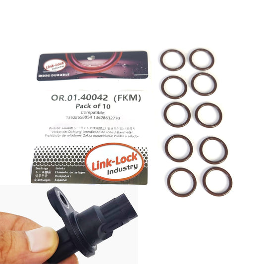 LINK-LOCK 10個 FKMバイトンOR.01.40042 エンジンセンサーOリングガスケット 13628658854 13628632770 BMW B38 B48 B47 B58 N20 B46 N26 N74用