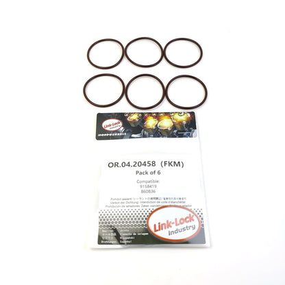 LINK-LOCK 6PCS OR.04.20458 FKM Viton Sealing O-Ring Kit of Turbochager 9158419 860836 for MERCEDES-BENZ for OPEL