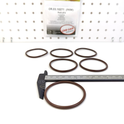 LINK-LOCK 6PCS OR.03.10271 FKM バイオトンシーリングOリングキット ウォーターポンプ用 R89944 4709970945 A4709970945 メルセデスベンツ M936 M933 M934 M935用 4045