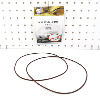 LINK-LOCK 2PCS OR.03.10334 FKM Viton Sealing O-Ring Kit of Cylinder Liner 0259978448 A0259978448 For MERCEDES-BENZ-M476 OM447 OM401 OM441 OM445 OM442 OM446