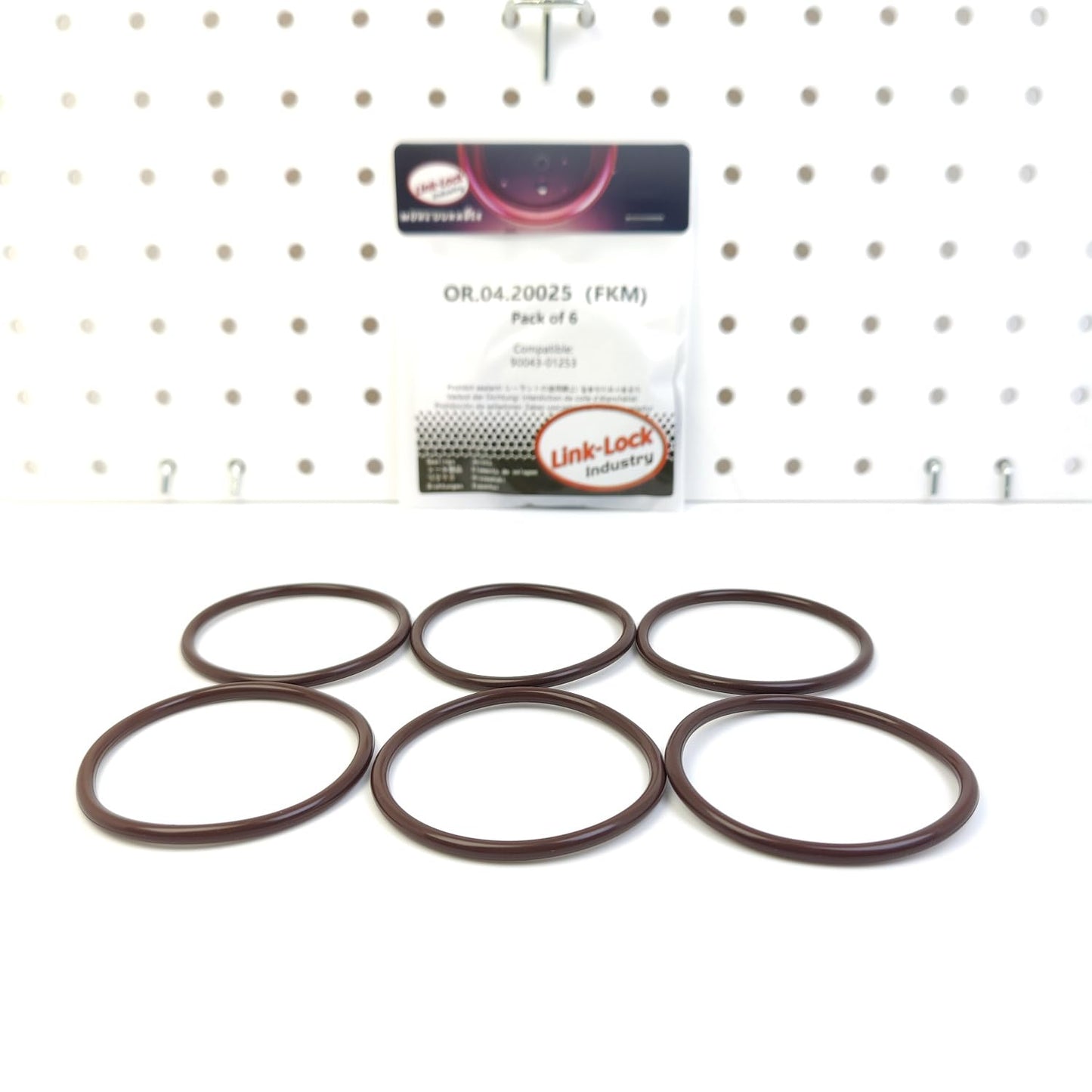 LINK-LOCK 6PCS OR.04.20025 FKM Viton Sealing O-Ring Kit of Water Pump 90043-01253 for DAIHATSU for TOYOTA