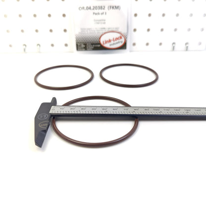 LINK-LOCK 3PCS OR.04.20382 FKM Viton Sealing O-Ring Kit of Oil Filter 179973148 for SSANGYONG