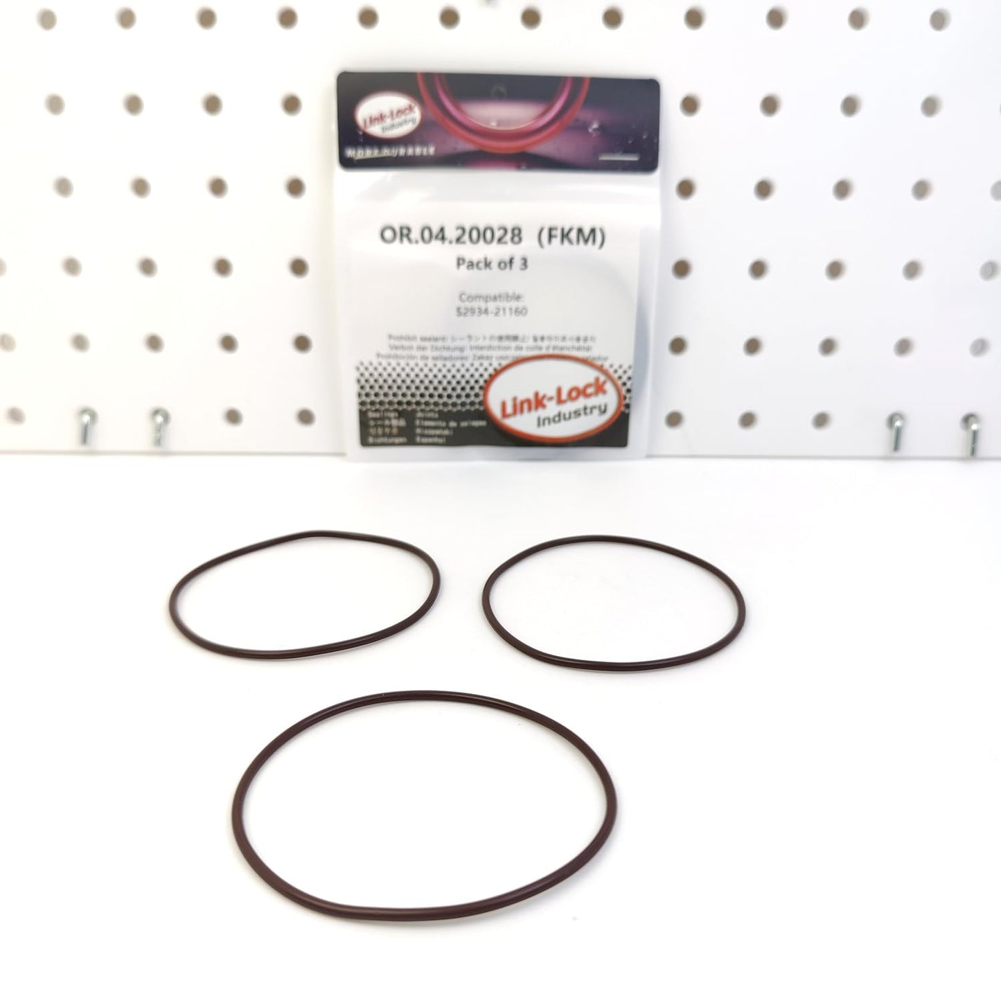 LINK-LOCK 3PCS OR.04.20028 FKM Viton Sealing O-Ring Kit of Vacuum Pump S2934-21160 for TOYOTA