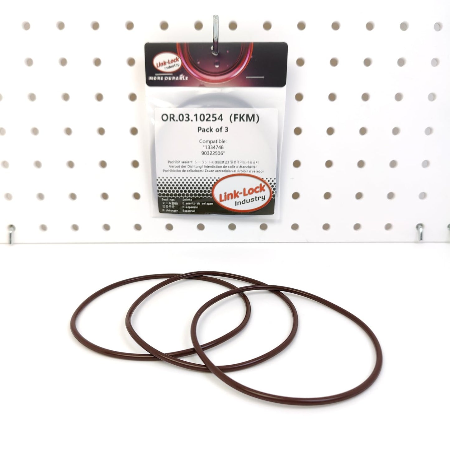 LINK-LOCK 3PCS OR.03.10254 FKM Viton Sealing O-Ring Kit of Water pump 1334748 90322506 For CHEVROLET-C18 C20 Z24 LC5 LD9 For OPEL-Z24XE 16SH 18NV 17D 18S 18E 20SE For NISSAN-18LE