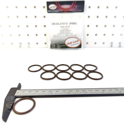 LINK-LOCK 10PCS OR.04.21513 FKM Viton Sealing O-Ring Kit of Oil drain screw 17282280 55249516 R56466 4895584 LB5Z8527A A0009974905 for AUDI For VW For SEAT For IVECO For MERCEDES-BENZ For FORD