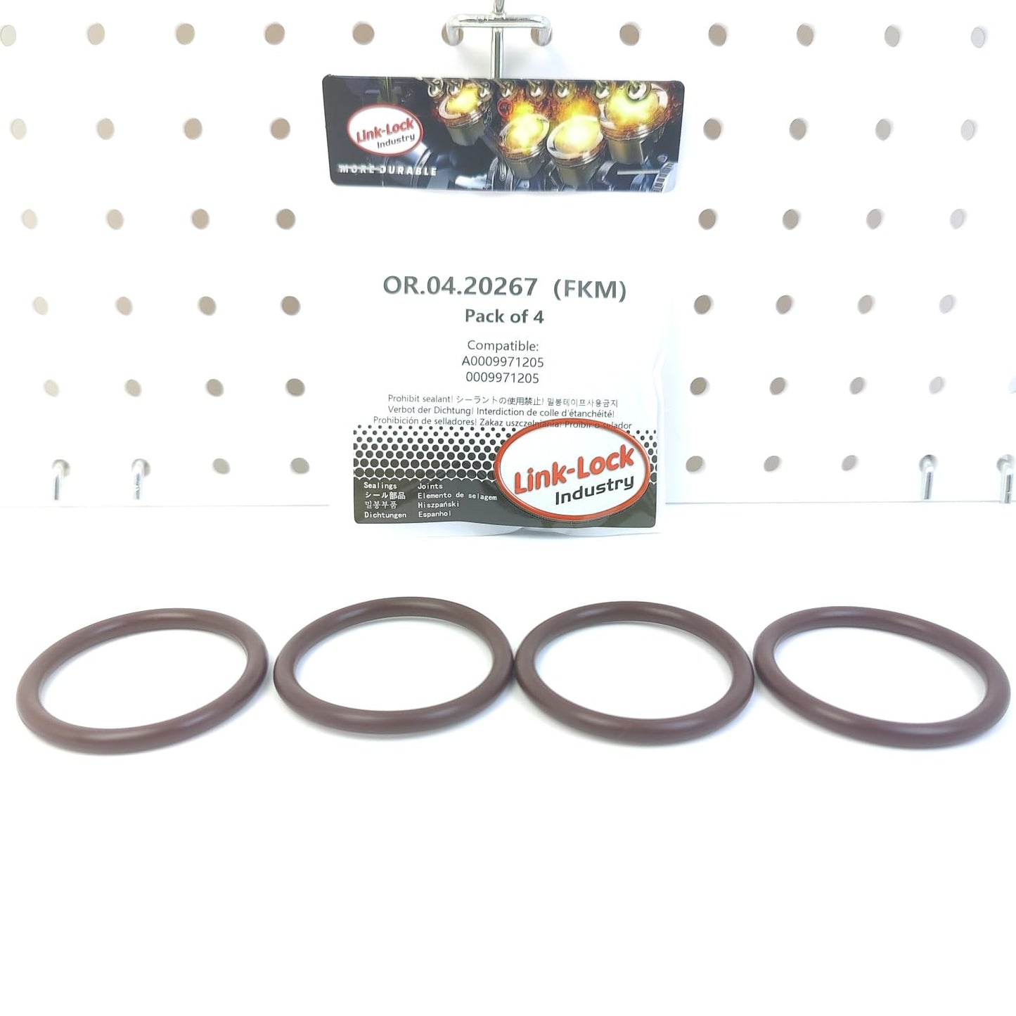 LINK-LOCK 4PCS OR.04.20267 FKM Viton Sealing O-Ring Kit of Air Filter Housing Intake Hose A0009971205 0009971205 for MERCEDES-BENZ