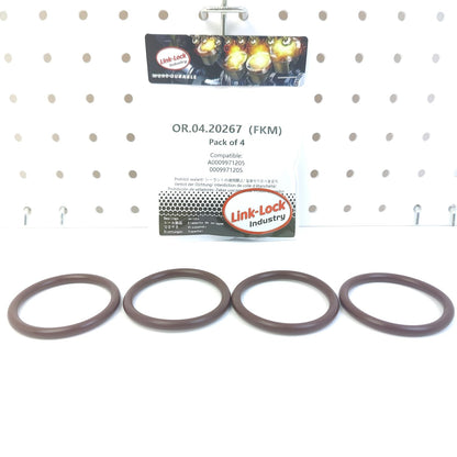 LINK-LOCK 4PCS OR.04.20267 FKM Viton Sealing O-Ring Kit of Air Filter Housing Intake Hose A0009971205 0009971205 for MERCEDES-BENZ