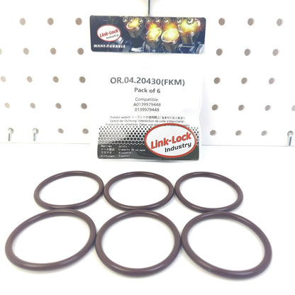 LINK-LOCK 6PCS OR.04.20430 FKM Viton 42×4.5 Sealing Universal O-Ring Kit A0139979448 0139979448 for MERCEDES-BENZ