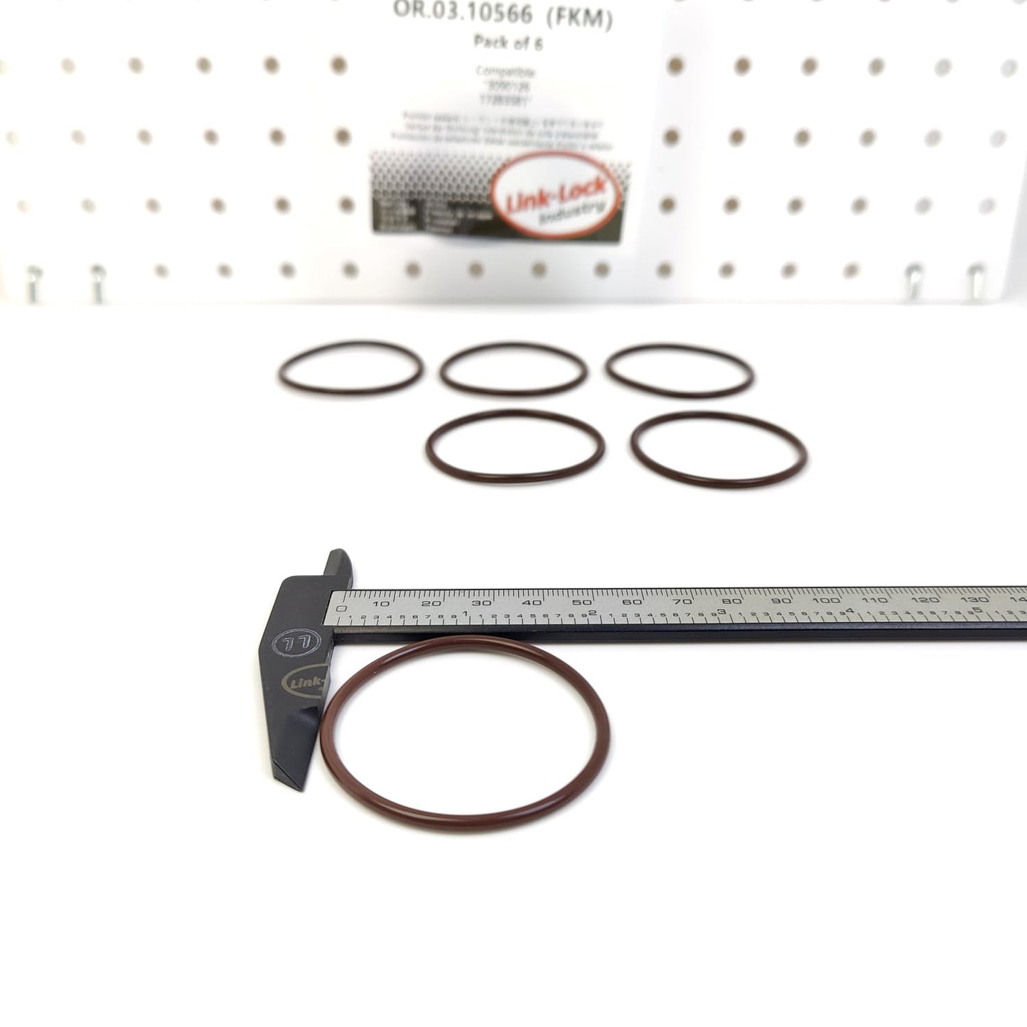 LINK-LOCK 6個 OR.03.10566 FKMバイトン 44.1×2.62 シーリング ユニバーサルOリングキット 3090126 17283581 CUMMINS用 IVECO用