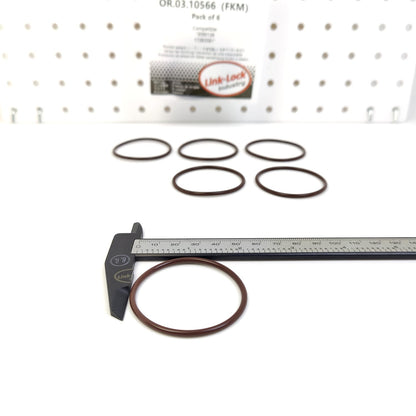 LINK-LOCK 6個 OR.03.10566 FKMバイトン 44.1×2.62 シーリング ユニバーサルOリングキット 3090126 17283581 CUMMINS用 IVECO用