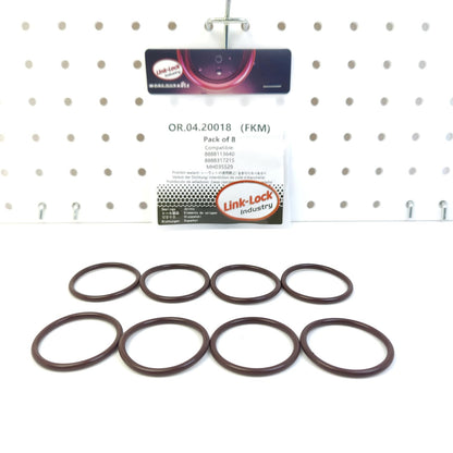 LINK-LOCK 8PCS OR.04.20018 FKMバイトンインタークーラーおよび接続パイプ用シーリングOリングキット 8888113640 8888317215 MH035529 LYNK & CO 三菱用
