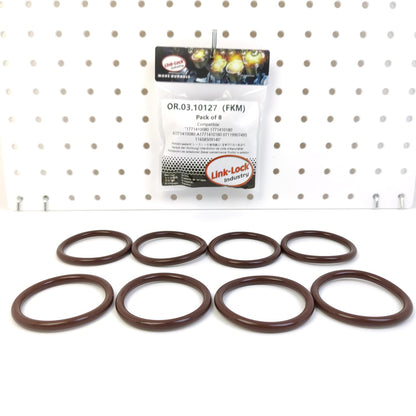 LINK-LOCK 8PCS OR.03.10127 FKM Viton Sealing O-Ring Kit Of Intake manifold A1771410080 A1771410180 07119907495 11658509140 For MERCEDES-BENZ-177.880 M177.980 M176.980 M178.980 For BMW-N57 B57