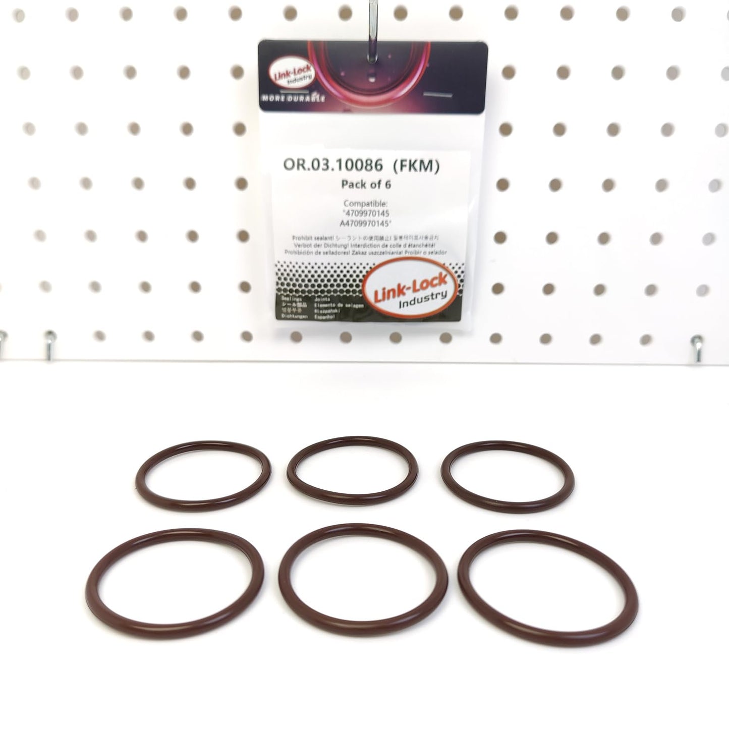 LINK-LOCK 6個組 OR.03.10086 FKMバイトン製 エンジンオイルクーラー用Oリングキット 4709970145 A4709970145 MERCEDES-BENZ-OM470用 FUSO(MITSUBISHI)-6R20 OM470用 MTU-6R1100C11 6R1100C31用