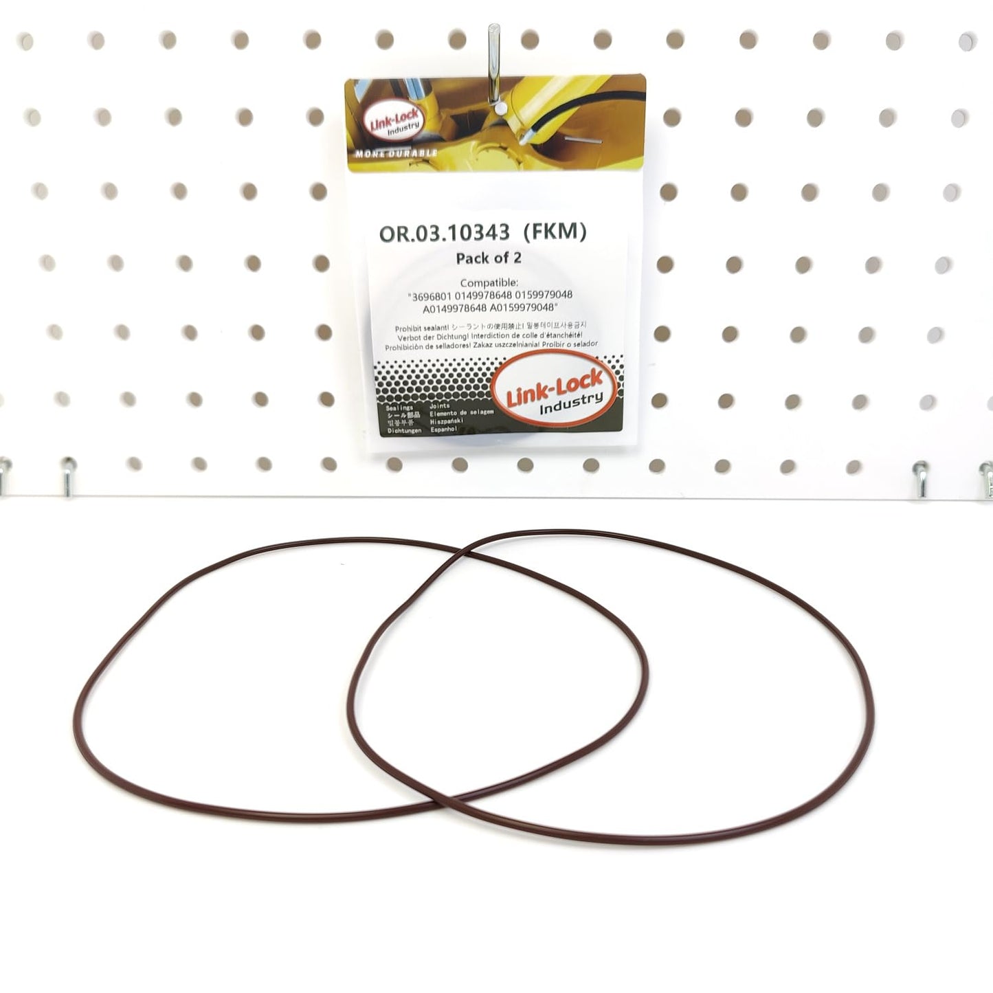 LINK-LOCK 2PCS OR.03.10343 FKM Viton Sealing O-Ring Kit of Cylinder Liner 3696801 0149978648 0159979048 A0149978648 A0159979048 For MERCEDES-BENZ