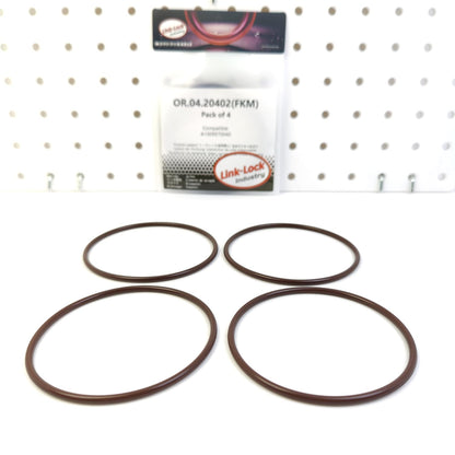 LINK-LOCK 4PCS OR.04.20402 FKM Viton Sealing O-Ring Kit of Oil Cooler A1009970040 for MERCEDES-BENZ