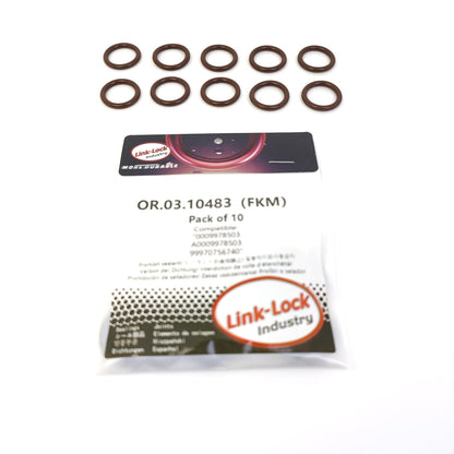 LINK-LOCK 10PCS OR.03.10483 FKM Viton Sealing O-ring Kit of Intake manifold 0009978503 A0009978503 99970756740 For PORSCHE For MERCEDES-BENZ