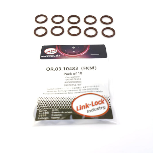 LINK-LOCK 10PCS OR.03.10483 FKM 바이톤 씰링 O-링 키트 흡기 매니폴드 0009978503 A0009978503 99970756740 포르쉐용 메르세데스-벤츠용