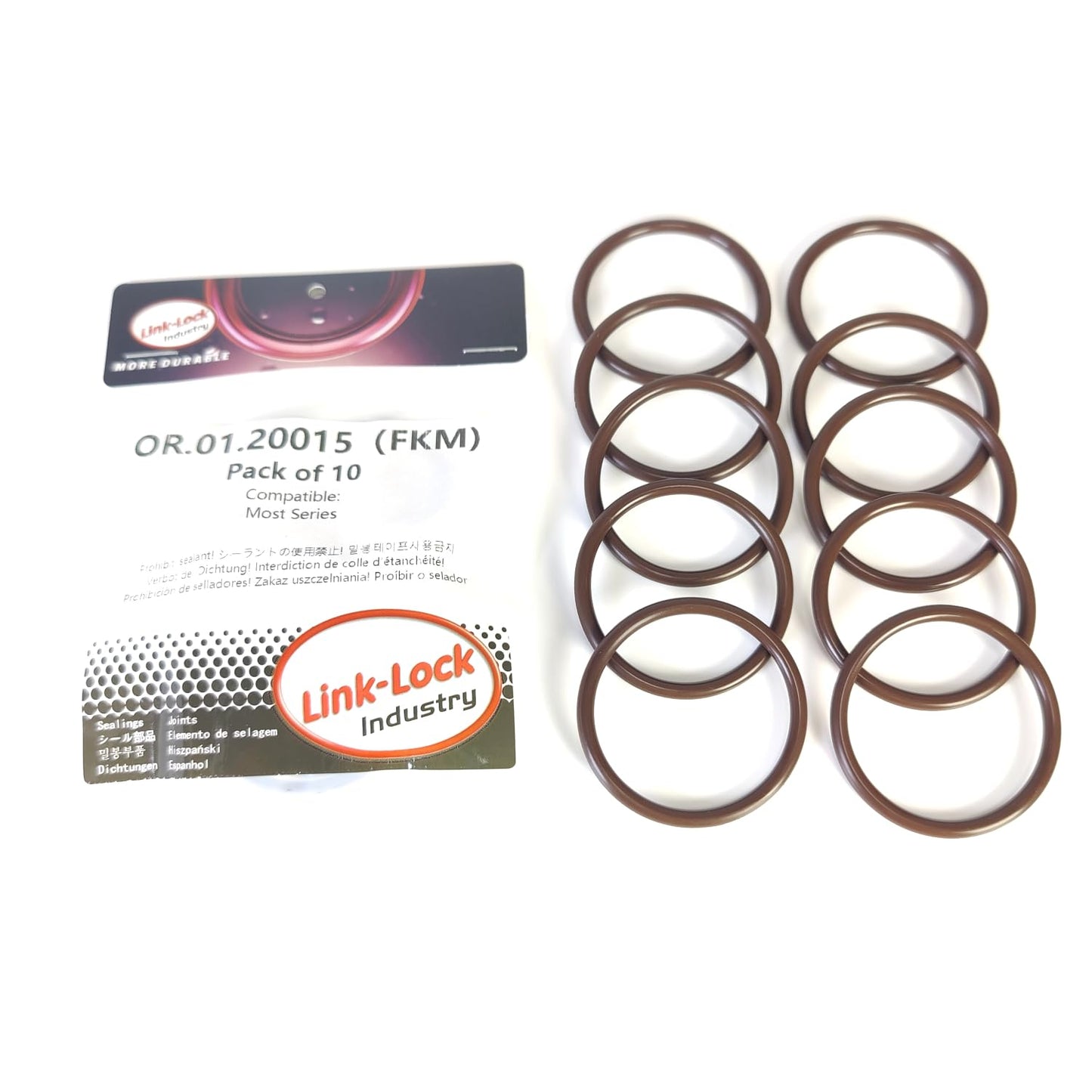 LINK-LOCK 10PCS FKM Viton OR.01.20015 Engine coolant pipe / Water hose O-Ring BMW MOST for BMW MOST