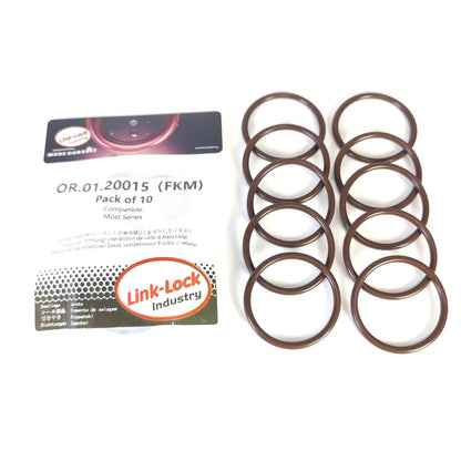 LINK-LOCK 10PCS FKM Viton OR.01.20015 Engine coolant pipe / Water hose O-Ring BMW MOST for BMW MOST