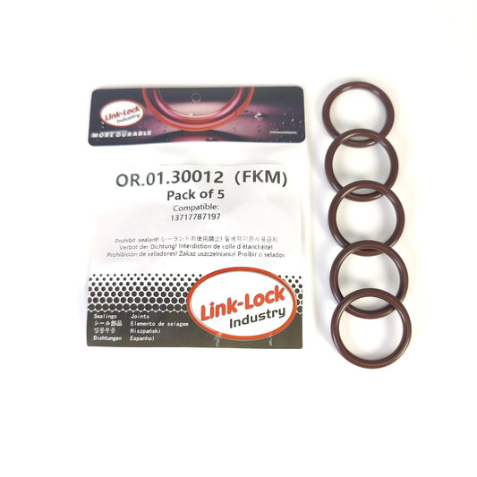 LINK-LOCK 5PCS FKMバイトン OR.01.30012 エンジン吸気パイプOリング 13717787197 BMW N47 M47 N54 N57 M57用