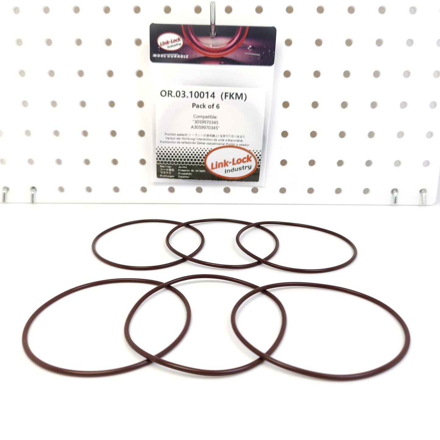 LINK-LOCK 6PCS OR.03.10014 FKM Viton Sealing O-Ring Kit Of Half shaft support 3059970345 A3059970345 For Mercedes-Benz ATEGO VARIO