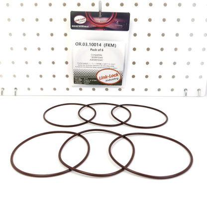 LINK-LOCK 6PCS OR.03.10014 FKM Viton Sealing O-Ring Kit Of Half shaft support 3059970345 A3059970345 For Mercedes-Benz ATEGO VARIO
