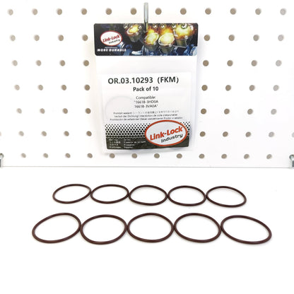 LINK-LOCK 10PCS OR.03.10293 FKM Viton Sealing O-Ring Kit of Fuel Pump 16618-3HD0A 16618-3VA0A For NISSAN-HR12DDR KR20DDET VR30DDTT HR12DR VQ35DD