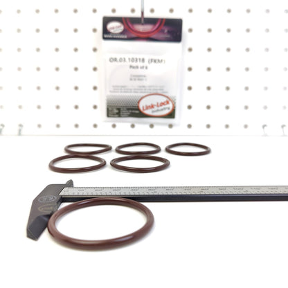 LINK-LOCK 6PCS OR.03.10318 FKM Viton Sealing O-Ring Kit of AGR Cooler BC3Z-8527-C For FORD USA-C67 T67
