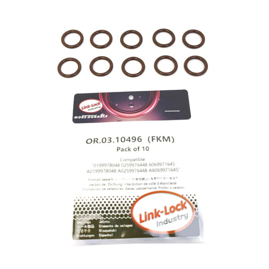 LINK-LOCK 10PCS OR.03.10496 FKM Viton Sealing O-Ring Kit of Intake manifold 0199978048 0259976448 6069971645 A0199978048 A0259976448 A6069971645 For MERCEDES-BENZ