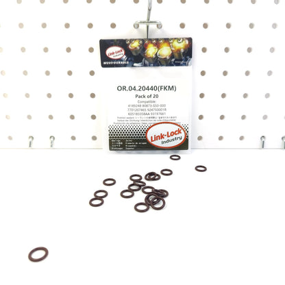LINK-LOCK 20PCS OR.04.20440 FKM Viton Sealing O-Ring Kit of Refrigerant Line 4189248 80873-S50-000 7701207465 924750001R K05183358AA 93197661 for AUDI for VW for SKODA for FORD for HONDA for FIAT